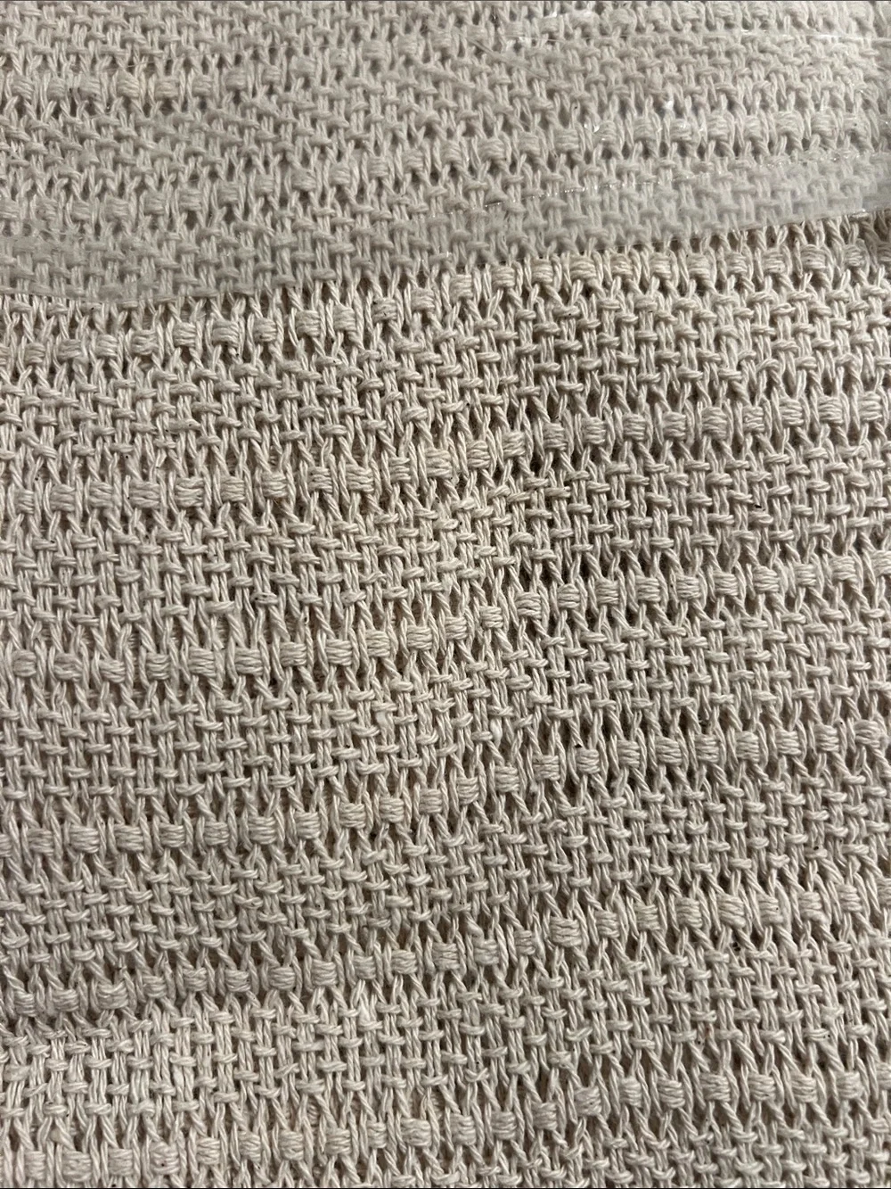 100% Cotton XL Thermal Blanket - Twin, Beige, 66” x 90”